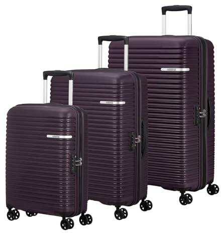 American Tourister Trolley Liftoff 3 PC Set D Dark Plum dunkelviolett 79cm