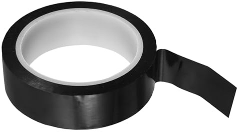 DECOMELODY Schwarzes Isolierband 30mm X 50m Lichtundurchlässiges Abdunkelungsband Temperaturbeständig Einseitig Klebend Lichtblockierendes Klebeband für Fenster Elektronik und Bildschirme
