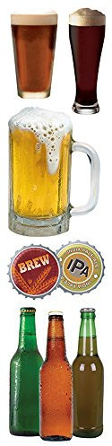 Paper House Productions STEM-0015E 3D-Karton-Aufkleber, Bier, 5,1 cm (3er-Pack)