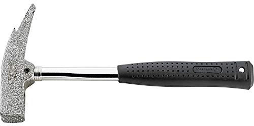 Format Latthammer geraut mit Magnet-Nagelhalter und Stahlrohrstiel 600g