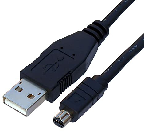 Dragon Trading Replacement Compatible UC-E1 Digital Camera USB Data Cable 8 Pin Data Cable for Nikon Coolpix 885/995/4500/5700/8700 Digital Camera USB Cable