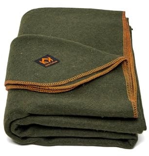 Arcturus Militärische Wolldecke, warm, dick, waschbar, ideal für Outdoor, Camping, Stadiondecke, Picknicks, Reisen, Auto- und Bushcraft-Überlebens-Kits, groß, 162,6 x 223,5 cm, 2 kg (Olivgrün)