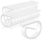 com-four® 24x Clip per tovaglia in plastica infrangibile in Bianco, Peso per tovaglia, Supporto per tovaglie Made in Germany (24 Pezzi)