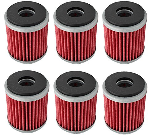 Cyleto Ölfilter for Yamaha WR125 R 2009-2015 / WR125X WR 125X 2009-2015 / YZF R125 2008-2015 (6 Stück)