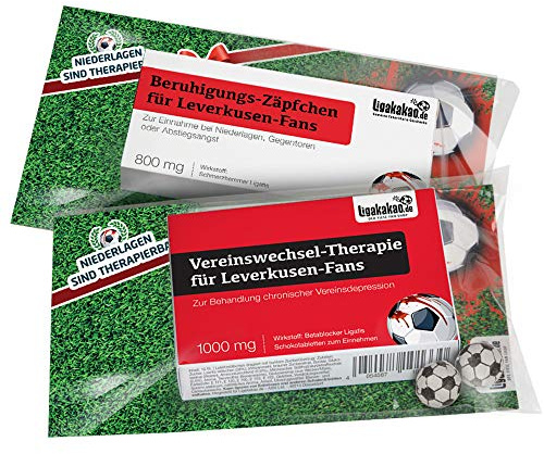 Beruhigungs-Zäpfchen® für LEVERKUSEN Fans | Lakritz-Zäpfchen für LEVERKUSEN Fans zur Einnahme bei Niederlagen, Gegentoren & Abstiegsangst | Mehr verrückte Männer Geschenk Fanartikel über „Farbe“
