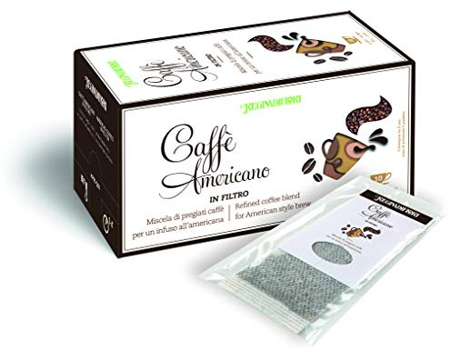 Regina di Fiori - Caffè Americano. Miscela di Pregiati Caffè per Infuso all'Americana. 6 Box da 10 Filtri da 8g (60 Filtri Totali)