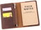 Fasjosma Leder-Notizbuchhülle für Feldnotizen, handgefertigtes Tagebucheinband für Moleskine Cahier Journal, Ledereinband mit Stifthalter, passend für 8,9 x 14 cm Taschennotizbuch, Braun