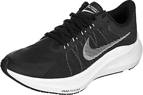 Nike Damen Winflo 8 Running Shoe, Black White Dk Smoke Grey Lt Smoke, 36 EU