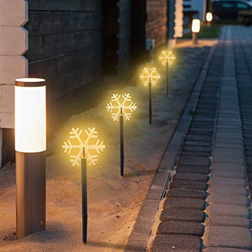 FUFRE Weihnachtsdeko Aussen Solar, 5 in 1 Weihnachtsbeleuchtung Außen Solar Mit 8 Beleuchtungsmodi, Gartendeko Für Draußen Wetterfest, Weihnachtsdeko Outdoor Für Garten Patio