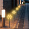 FUFRE 5 Pcs Sterne Solar Weihnachtsbeleuchtung Gartenleuchte, Solar Lichterkette Außen Sterne LED Garten Leuchtstäbe Balkon Weihnachts Deko, Für Garten Patio Party