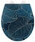 WENKO WC-Sitz Big Leaves, robuster Toilettensitz aus antibakteriellem Duroplast mit Absenkautomatik und rostfreier Fix-Clip Edelstahl Hygiene Befestigung, WC-Deckel mit Relief-Oberfläche, 38 x 44,5 cm