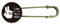 Second Hand Potential Art Deco Fashion Retro Metall Brosche Pin Clip Schmuck, M