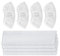 worldly 8pcs Kärcher Microfibre Cap, Microfibre Fabric, Replacement Accessories for Steam Cleaner, Compatible with Kärcher SC1, SC2, SC3, SC4, SC5 (A 4pcs + B 4pcs)
