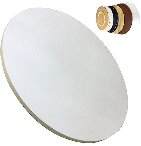 SAGIDAR 360 ° Drehbares Tablett, Esstisch Drehteller Runder, Ø 50cm-100cm, Holz Drehplatte, Abgerundete Kanten, Großer Drehscheibe, Mit Silent Base, 6 Farben Verfügbar, Sicherheit Der Nutzung