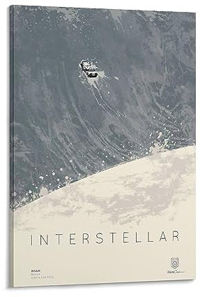 Interstellar Filmposter 2014 (39) Poster, Kunstdruck, Wandbild, Malposter zum Aufhängen, Familiendekoration, 60 x 90 cm