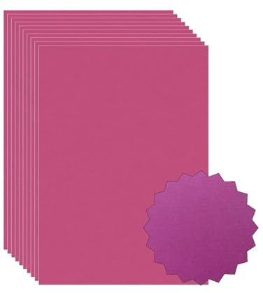 ASENME Cartes format A4, 30 unités Papier cartonné texturé (Rose, A4 / 30 unités)