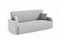 LIKMA Asche Vielseitiges 3-Sitzer 214 cm Sofa mit Schlaffunktion und Bettkasten Otto - Velvet Schlafcouch - Moderne Wohnzimmer Couch - Sofa mit Bettfunktion - Schlafsofa, Stoff: Trinity 32