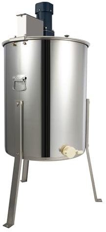 4-Frame Elektrische Honigschleuder Diagonalschleuder Honig Extraktor Edelstahl Honigextractor Elektrischem Antrieb Honey Extractor mit 61cm Trommelhöhe, Honigschleuder Honig Imker Schleuder