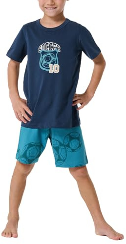 Schiesser Jungen Schlafanzug Set Pyjama kurz - 100% Organic Bio Baumwolle - Größe 92 bis 140