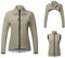 CXAPRDSH Fahrradjacke Damen Winddicht Wasserdicht Reflektierende Weste MTB Fahrrad Langarm Windbreaker Ärmellose Weste Fahrradmantel Jersey,Khaki-XS