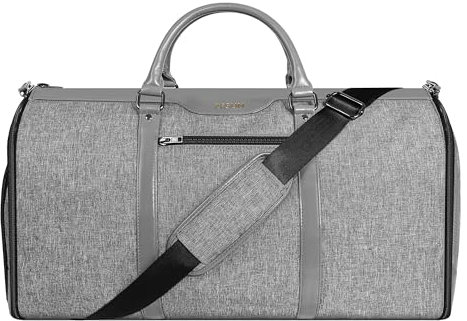 ZRSUN Light Brey Kleidersack für Reisen, Handgepäck, wandelbarer Seesack mit Schuhfach, ca. 53.34 cm x 25.37 cm x 32.00 cm, perfekt für Geschäftsreisen und Wochenendausflüge