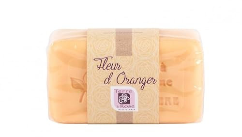 TERRE DE ROSE - Savon fleur d'oranger 150g - produits artisanaux français - made in France - cosmétiques naturelles - 100% d'origine végétale - douceur et naturel