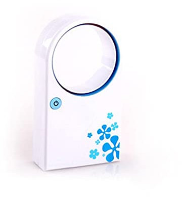 YYUFTTG Mini air conditioner Portable Handheld Mini Air conditioner Bladeless fan Tabletop bladeless air cooler(Blue)