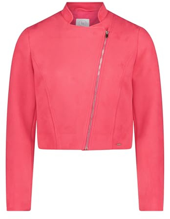 Betty & Co Damen Bikerjacke mit Stehkragen 44, Koralle