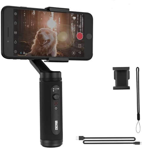 ZHIYUN Smooth Q2 Gimbal Stabilizzatore per Smartphone a 3 Assi (iPhone/Android), fino a 260 gr