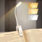 Sotipevs Leselampe Buch Klemme mit 20 LEDs, Touch-Bedienung Buchlampe mit 3 Farbtemperatur Modi & Stufenlose Dimmbar, 100 Betriebsstunden USB Wiederaufladbare Klemmlampe, 360° Hals Leselicht für Bett