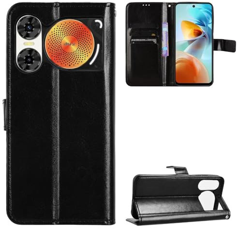 BellaCase ZTE Nubia Music 2 Coque [Étui Portefeuille] [Fonction Support] [Slots pour Cartes] [Couverture à Rabat Magnétique] Compatible avec Le Smartphone ZTE Nubia Music 2(Noir)