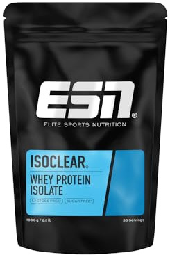ESN ISOCLEAR Whey Isolate Protein Powder, Thé glacé mangue-pêche, 1000 g | Boisson protéinée au goût fruité et délicieux, clear Whey - fabriqué en Allemagne