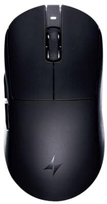 ATK Dragonfly A9 Air Kabellose Gaming-Maus - Schwarz | 47 g ultraleicht, PAW3950 Ultra-Sensor, 42.000 DPI, 300 Std. Akkulaufzeit, 2,4 GHz/Kabelgebunden, Für PC