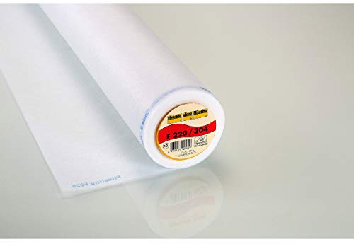 Vilene Ironon nonwoven interfacing F 220 whitecoloured; width 35.10 inch/90cm, price per meter