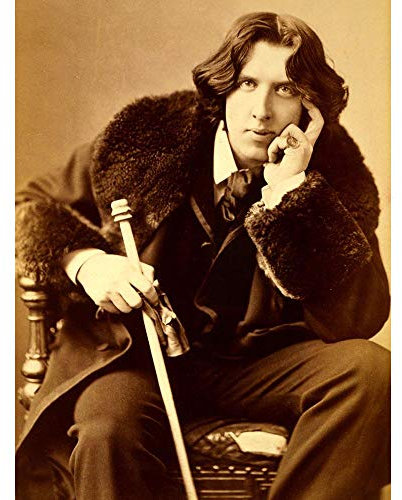 Wee Blue Coo Vintage Portrait Oscar Wilde Poet Playwright Legend Irish Art Print Poster Wall Decor Kunstdruck Poster Wand-Dekor-12X16 Zoll