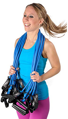 10er Paket Dittmann Body Tube blau Expander Gymnastikband Trainingsband Fitness
