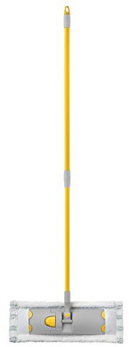 Apex Lavapavimenti con Panno 100% in Microfibra e Manico Regolabile, Flat Mop 40cm