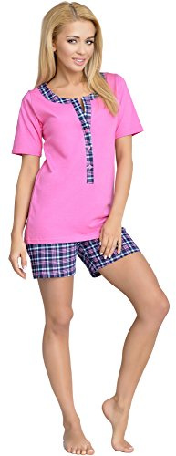 Be Mammy Damen Schlafanzug Stillpyjama J5ST3N2 (Rosa, S)