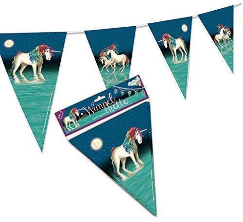 Lutz Mauder 11331 TapirElla Wimpelkette Einhorn Lunabelle, 9 TLG., 3,60m