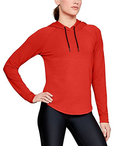 Under Armour UA Featherweight Fleece Oversize, Radio-Rot/Schwarz, XS