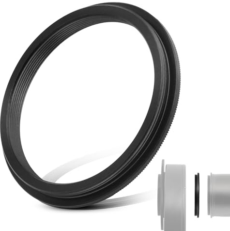Astromania Teleskopadapter M54 x 0,75 Stecker auf M48 x 0,75 Innengewinde, Metall-Aluminium-Teleskop-Zubehör für die Montage von 5,1 cm Filterrad an astronomischen Teleskopen