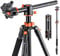K&F Concept Treppiede per Fotocamera 185cm, Treppiedi Video Professionale con Colonna Centrale, Cavalletto in alluminio con Testa a Sfera 360° e Piastra a Sgancio Rapido, Monopiede Rimovibile (S211)