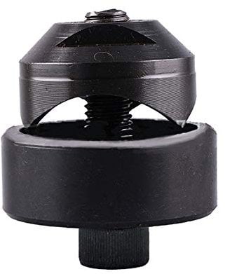 TF Perforatrice en métal, 16-50 mm, antidérapante, durable, Q.Max, perforatrice pour tôle, noir