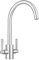 JASSFERRY Robinet mélangeur moderne pour évier de cuisine avec col de cygne et bec rond pivotant Chrome poli