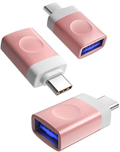 Basesailor USB C Stecker auf USB A Buchse Adapter 3Pack,Thunderbolt 3 Typ C OTG Ladekabel Adapter für MacBook 2022 Pro,iPad Air 10 5,Galaxy S25 Plus Ultra A55 Tab S10 S9,iPhone 15 16