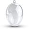 Netuno 5 Stück Acryl-Eier 10 cm Größe, 7 cm Durchmesser transparent teilbar Kunststoff-Eier Plastik-Eier Ostereier zum Découpage Dekoration Basteln