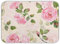 Absorbent Dish Drying Mat Vintage Pink Roses Dishes Drainer Protector Pad Trivet Mat Pot Holder with Hanging Loop for Kitchen Countertops Sinks Refrigerator 46 x 60 CM