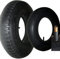 [OKAO] Pneumatico per carriola 4.80/4.00-8 + Camera d'aria compatibile con la ruota del rimorchio, trattore tosaerba, camion, carrello. Carico 120 kg. TR13 Valvola solida