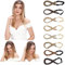 Silk-co Damen Haarband 3 Stränge blond, Kunsthaar geflochtenes Stirnband, elastisches Haarband für Damen und Mädchen Hochzeit Vintage, mit Haargummi Haarteil Braids Extensions 1.5cm breit 24