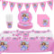 Partygeschirr 62 Pcs - Geburtstag Deko & Party Supplies - Kindergeburtstag Deko mit Teller, Tasse, Servietten & mehr